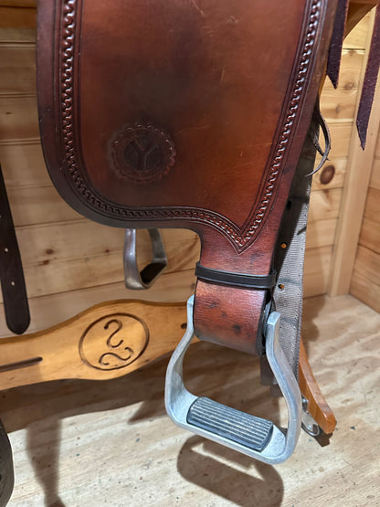 18” Circle Y All-Around Ranch Roper Western Saddle Model 1124