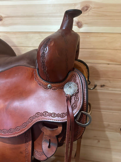 15” Circle Y Alpine Flex2 Western Trail Saddle Model 2377