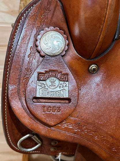 16” Big Horn Flex Western Trail Saddle Model 1653