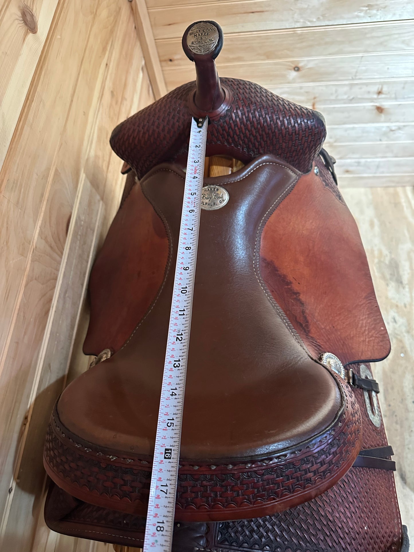 16” Billy Cook Maker Sulphur,OK Western Trail Saddle Model 1536