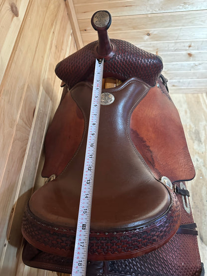 16” Billy Cook Maker Sulphur,OK Western Trail Saddle Model 1536