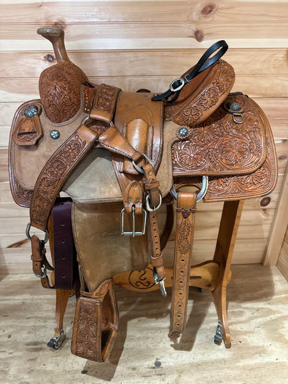 15” Equitech Team Roper Western Saddle