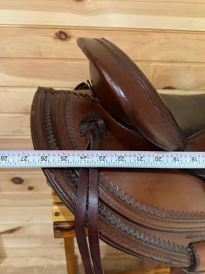 16” Circle Y Flex-Lite Round Skirt Western Trail Saddle Model 1548