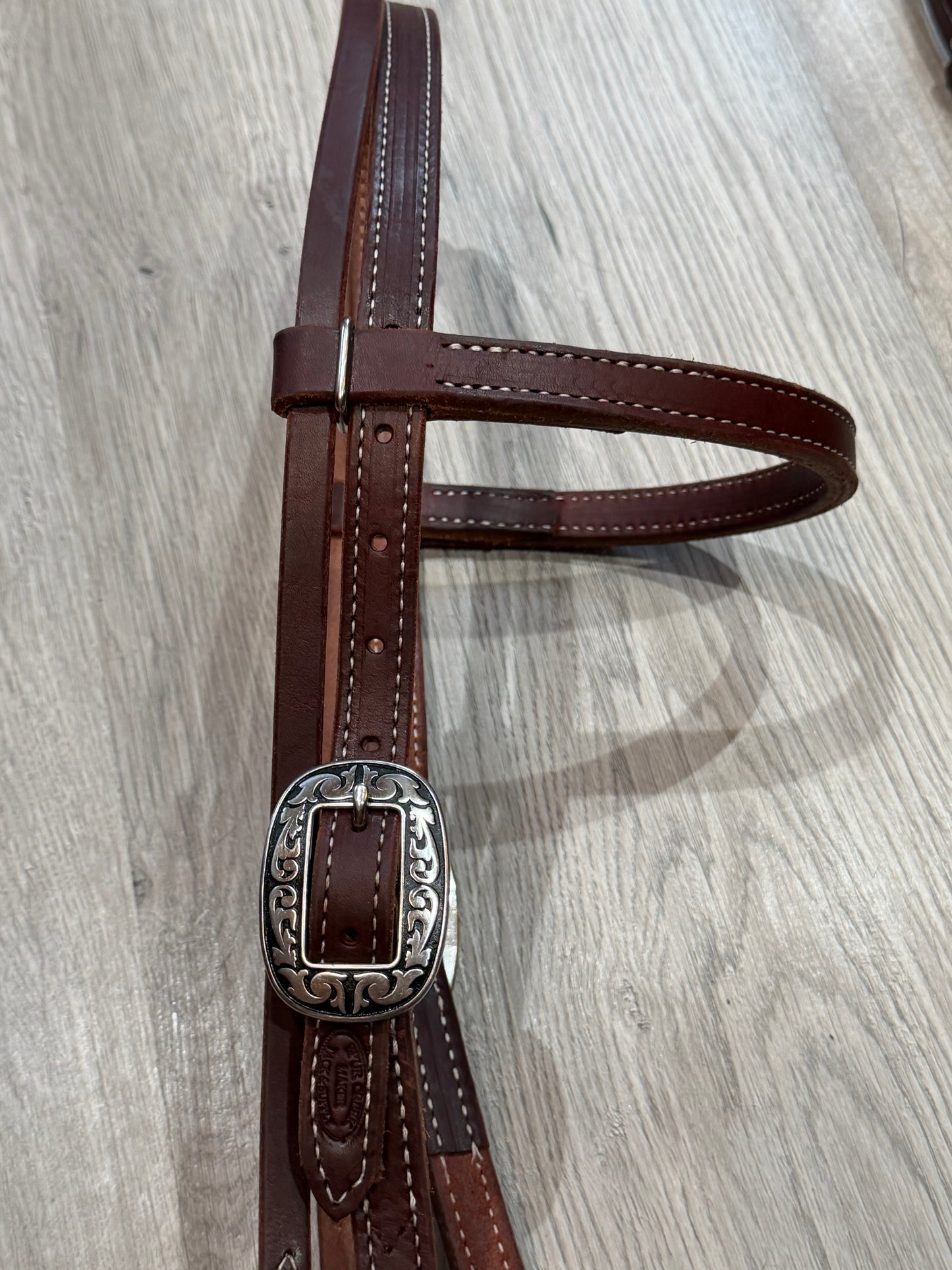 Jeremiah Watt Browband Quick Change Headstall– Premium Amish Leather by Spur Creek Tack