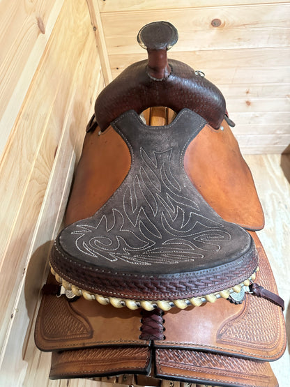 15.5” Crates Team Roper Western Saddle Model 4762