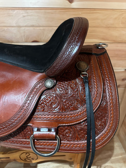 17” Circle Y Flex-Lite Western Trail Saddle Model 1558