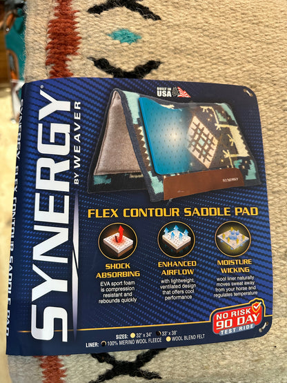 Synergy Flex Contour Performance Saddle Pad, Mojave, 33”x38” Merino Wool Fleece