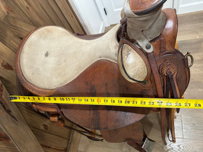 16” Watt Bros Stock Saddle Co. Wade Western Saddle - Dennis Reis Wade Model