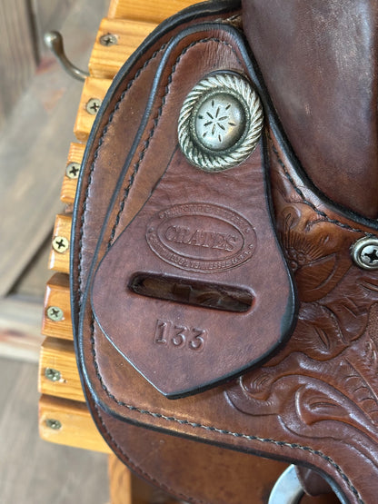 15”’Crates Saddlery Western Trail Saddle Model 133