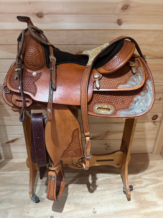 15” Billy Cook Genuine Sulphur OK Western Show Saddle Model 3298