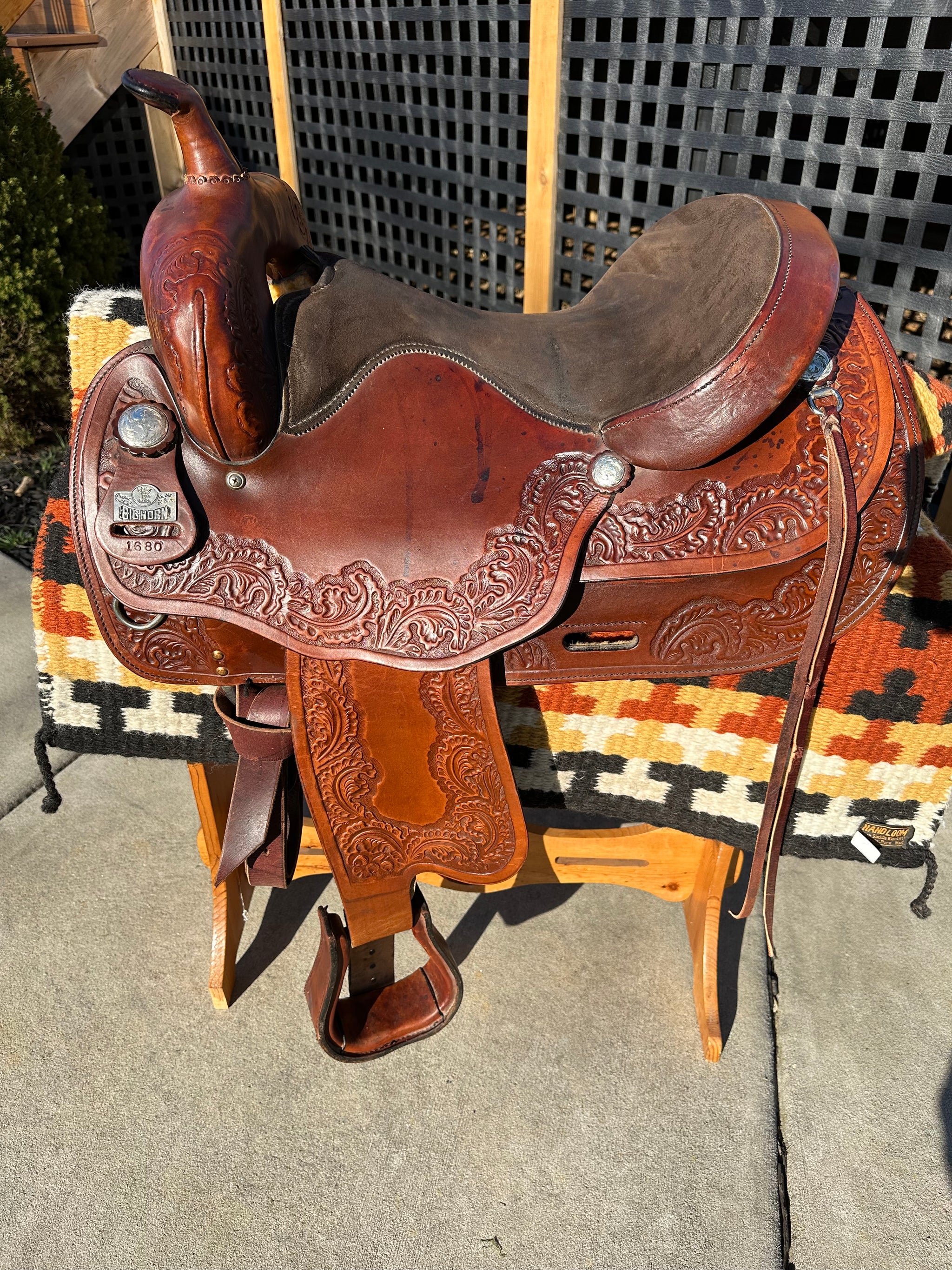 16” Big Horn Draft Saddle Model 1680 The Saddle Consignor