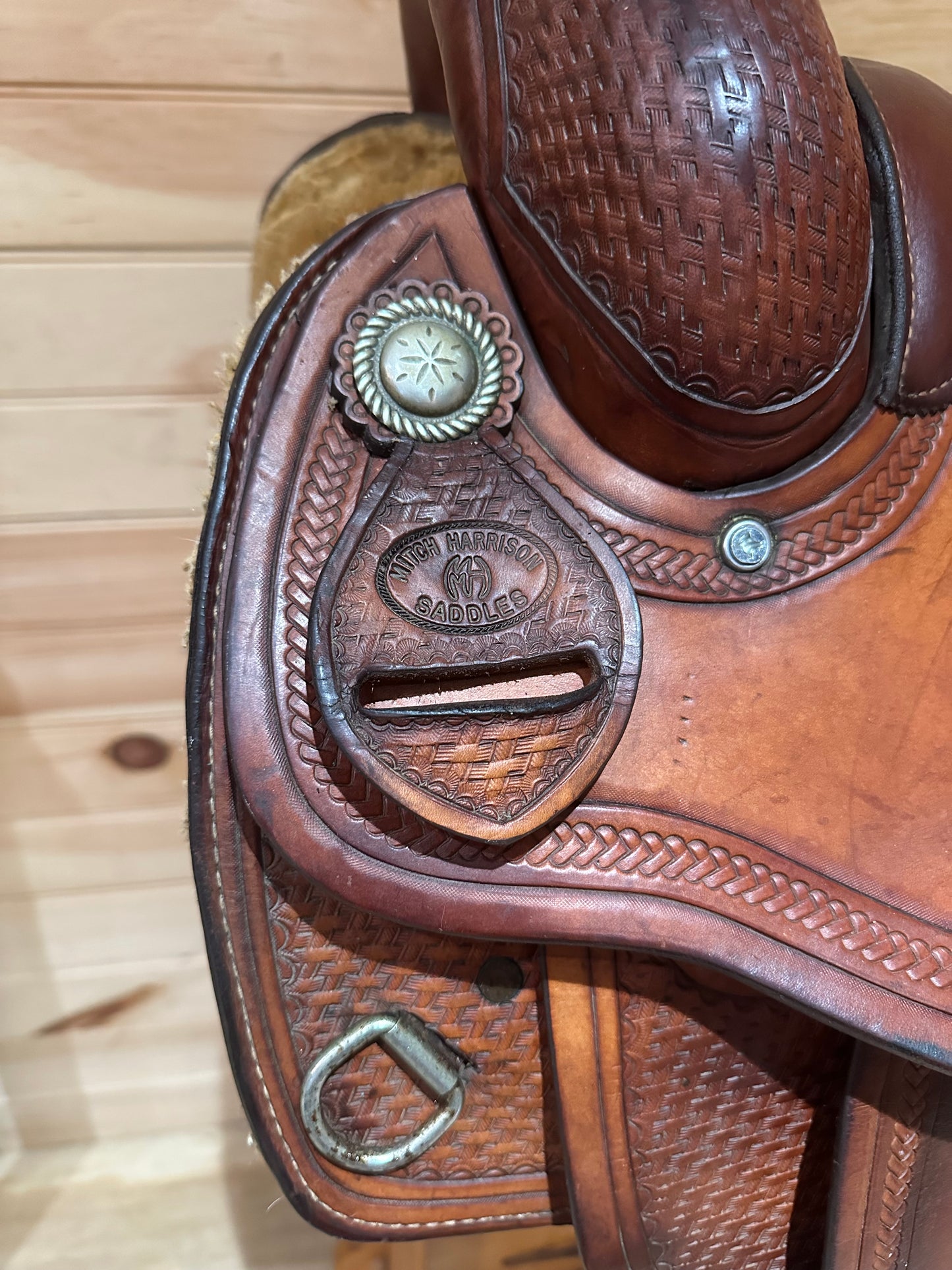 16” Mitch Harrison Custom Maker Western Reining Saddle