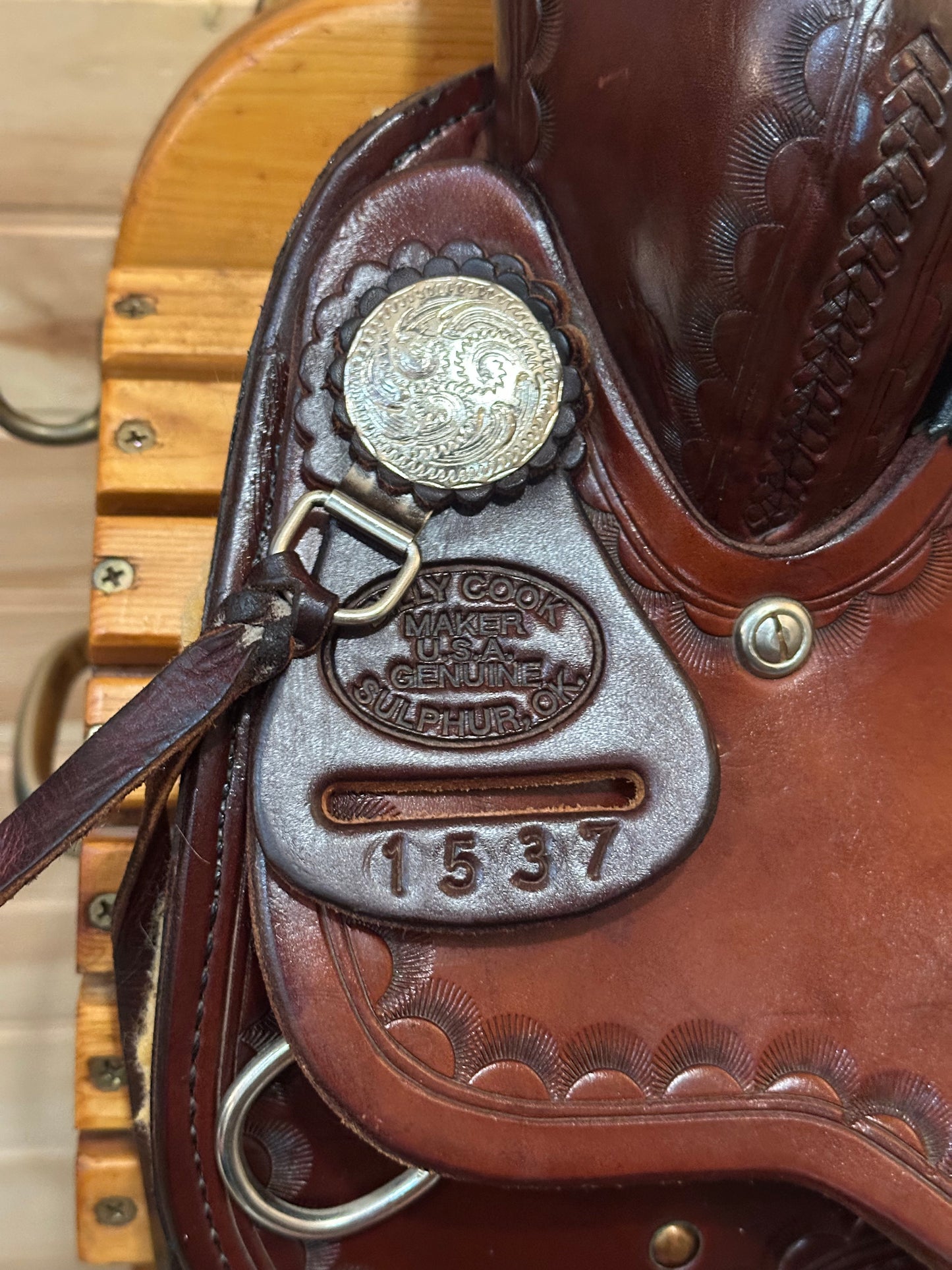 17” Billy Cook CJ Trail Sulphur,OK Western Saddle Model 1537