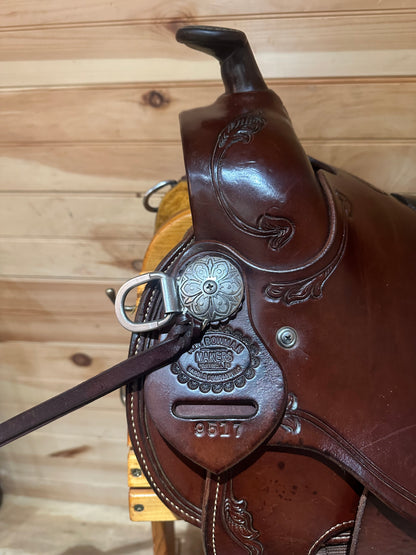 17” RW Bowman B-Light Western Ranch Trail Saddle Model 9517 (XW)