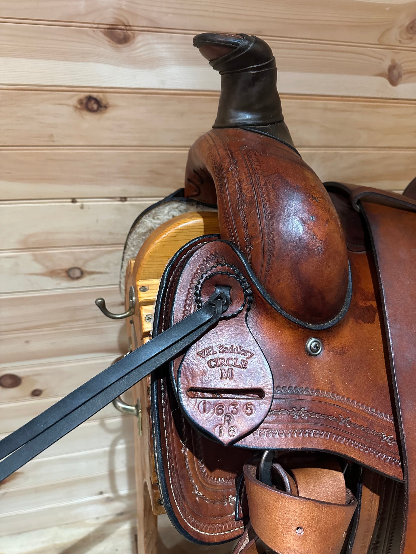 16” VH Saddlery Circle M Roper Western Saddle Model 1635