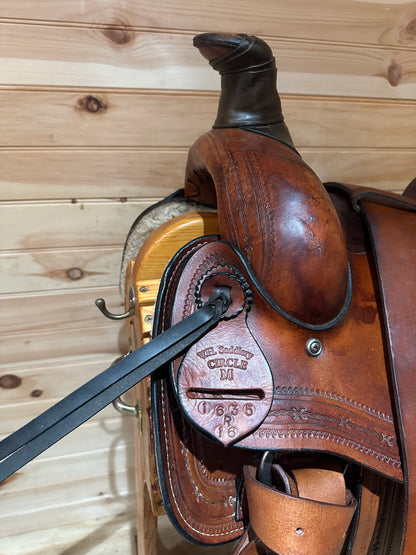 16” VH Saddlery Circle M Roper Western Saddle Model 1635