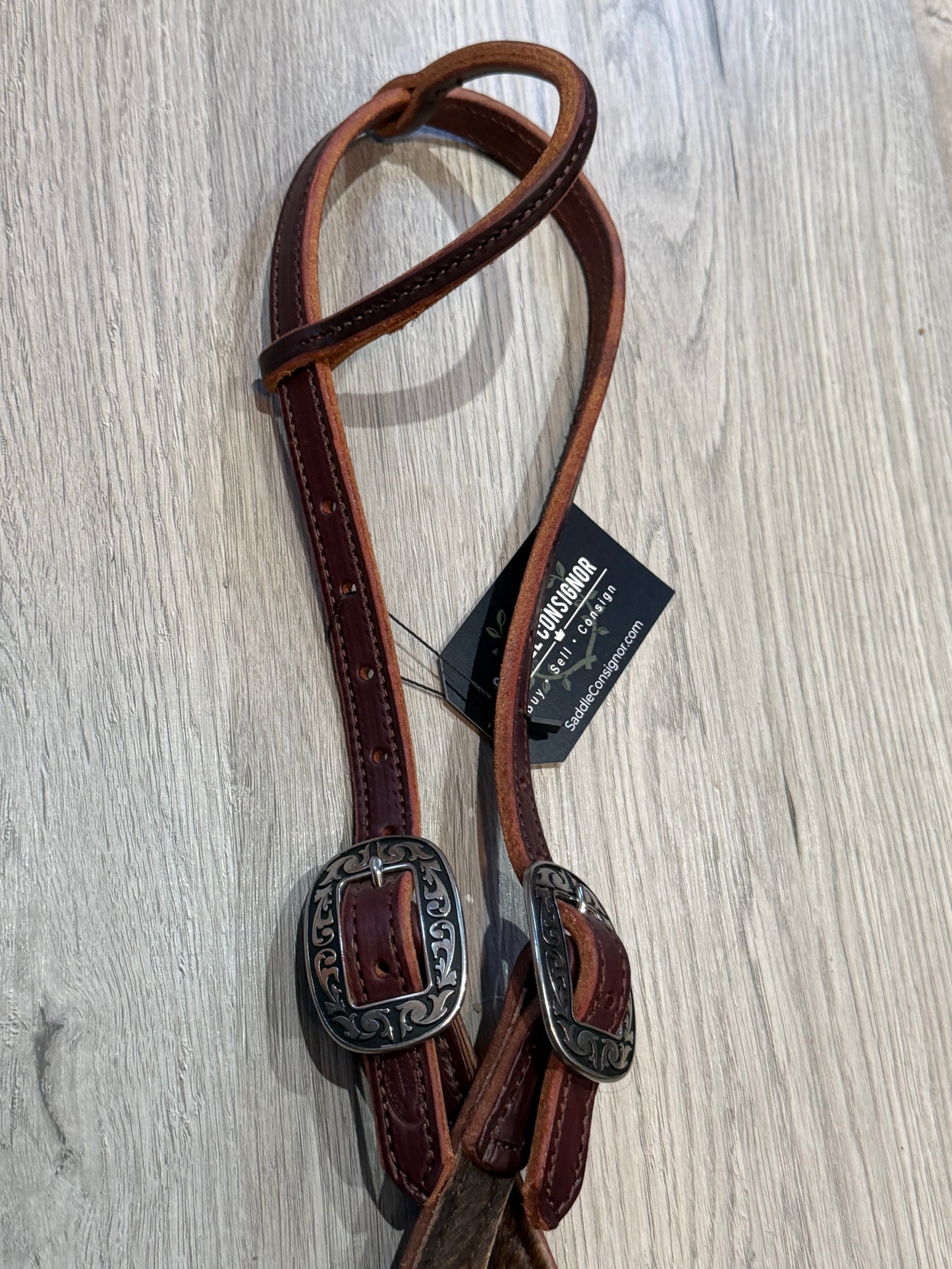Jeremiah Watt Cowhide One Ear Headstall– Premium Amish Leather by Spur Creek Tack