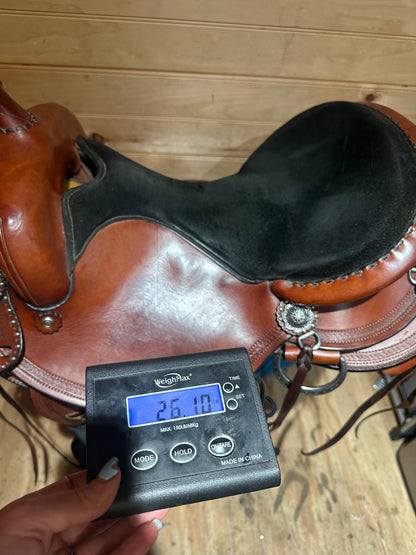 16.5” Allegany Mountain Saddlery All Around Western Trail Saddle