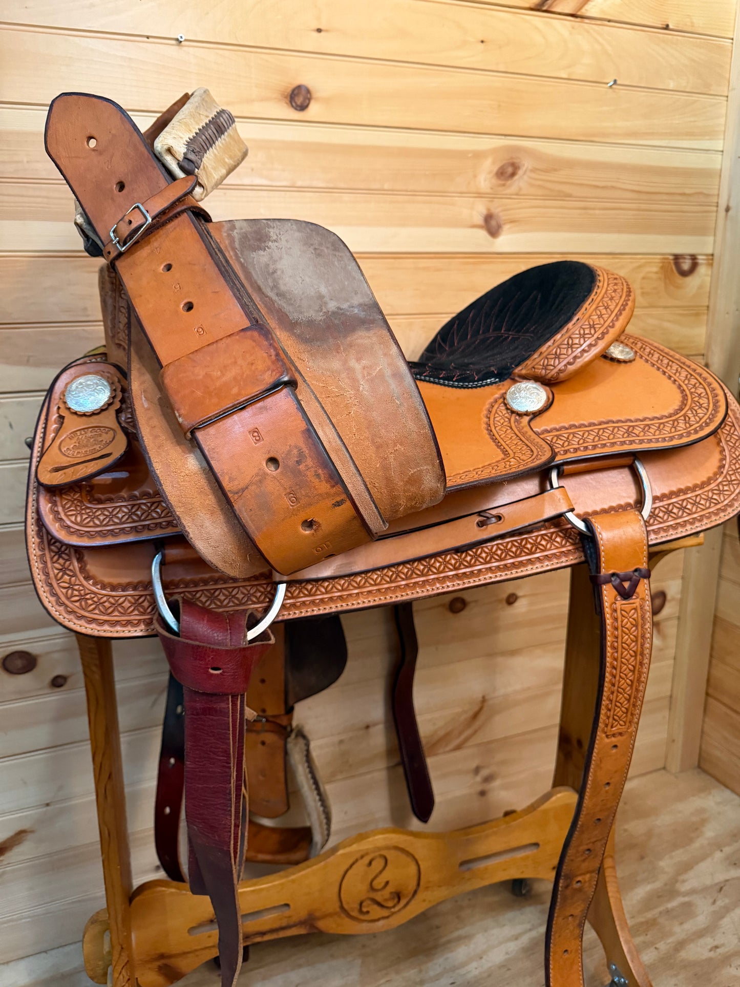 16” Billy Cook Maker Team Roper Sulphur, OK Western Saddle 2122