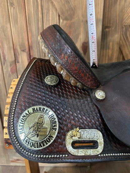 14” Tex Tan Hereford NBHA Liberty II Barrel Racing Saddle