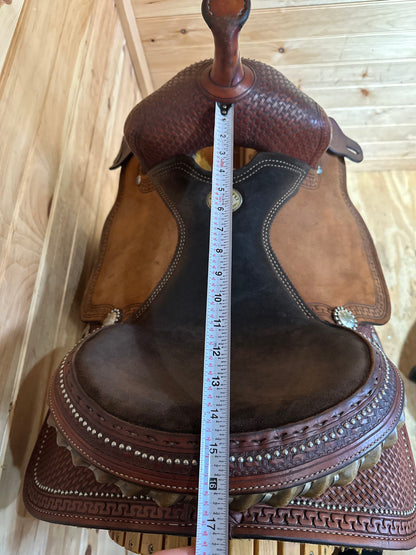 14.5” Texas Best by American Saddlery Barrel Racing Western Saddle Model 1178