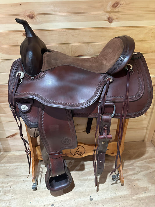 16” Circle Y Topeka Flex-Lite Western Trail Saddle Model 1651
