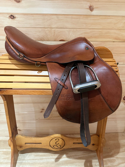 17.5” Stubben Edelweiss Close contact/Jumping Saddle 32cm