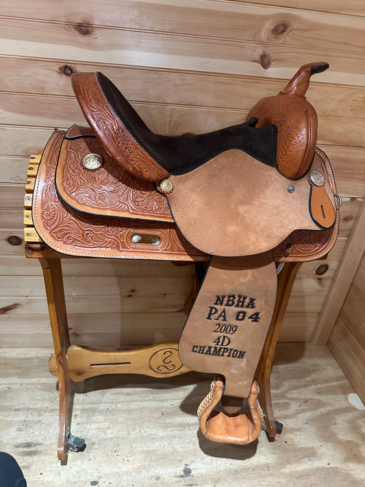 15” Circle Y High Horse Proven Barrel Racing Saddle Model 6210