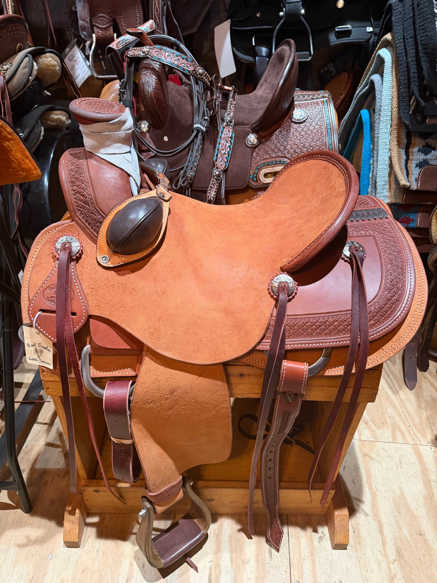 15" Paul Taylor Wade Tree Western Ranch Saddle