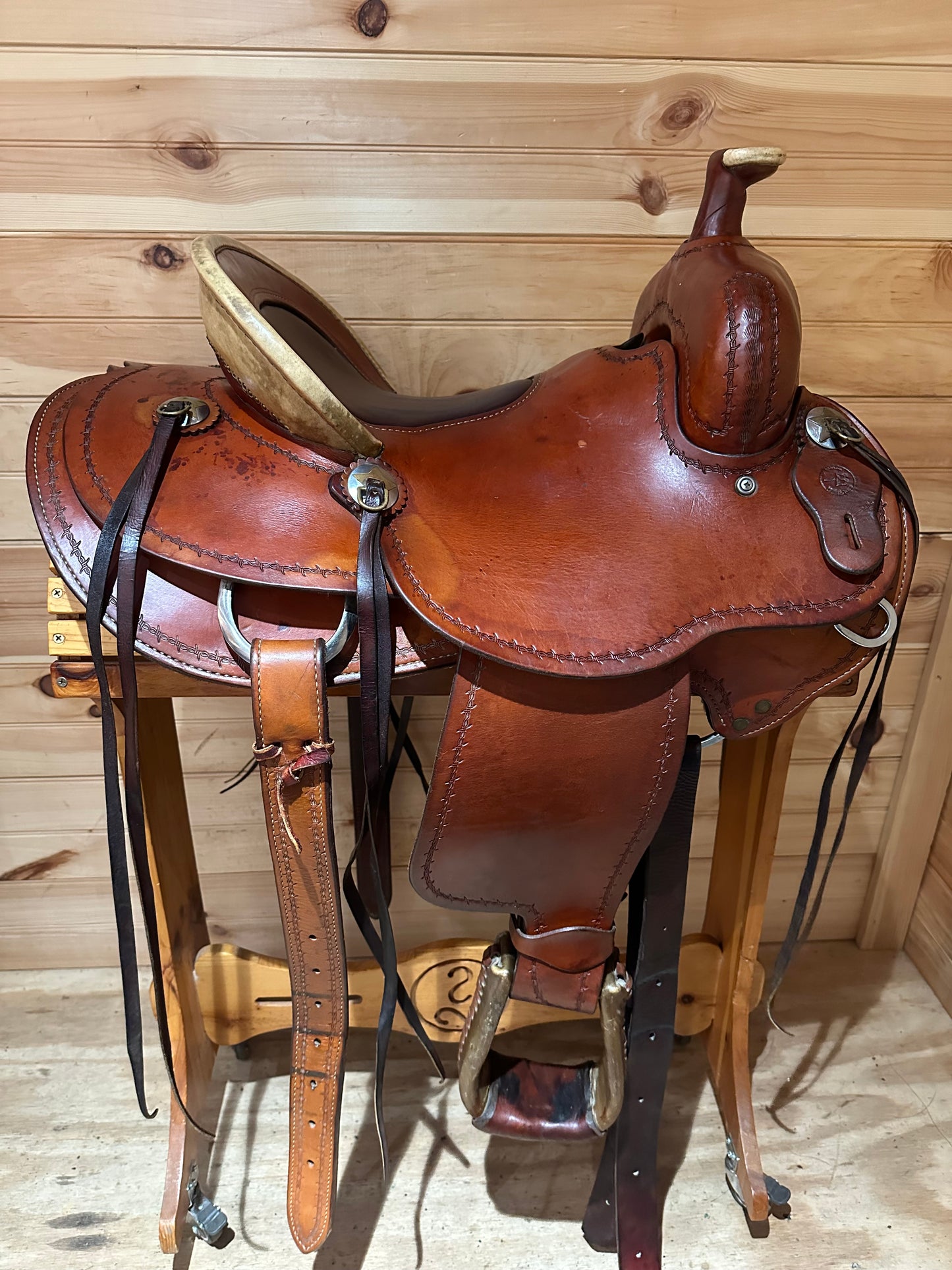 15” Bar B Western Ranch Roper Western Saddle