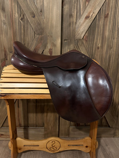 18” Bates Caprilli Close Contact/ Jumping Saddle w/ XCH