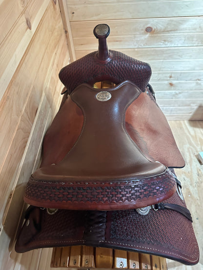 16” Billy Cook Maker Sulphur,OK Western Trail Saddle Model 1536