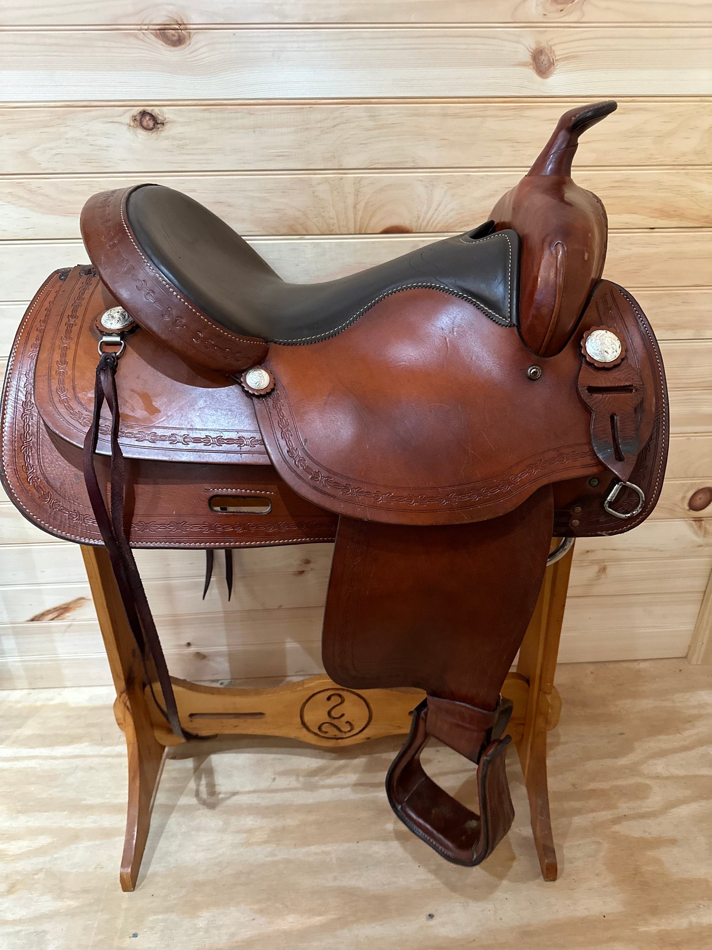 16” Big Horn Flex Western Trail Saddle Model 1653