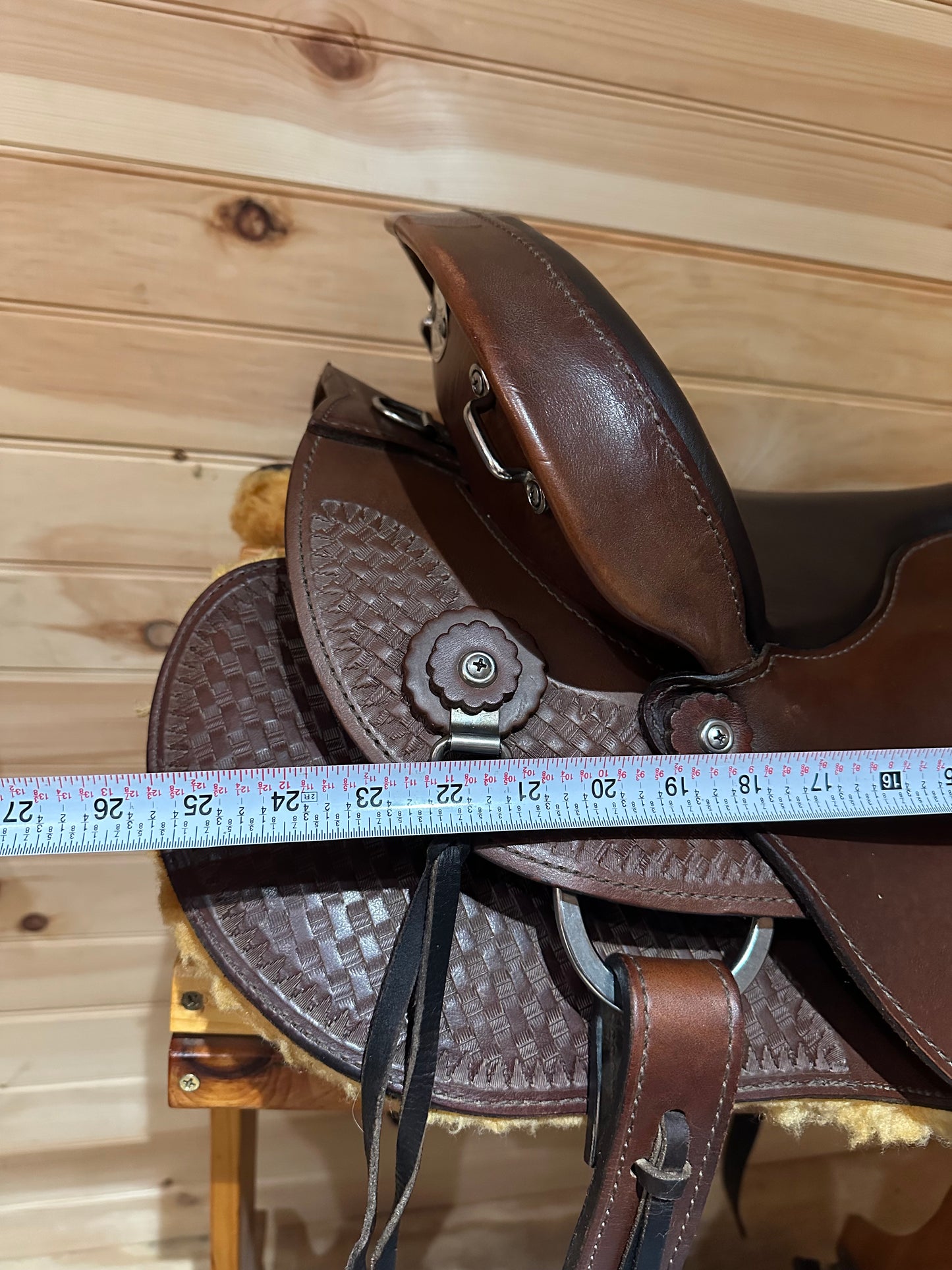 16” Ortho-Flex “The Western Lariat” Western Trail Saddle Model TP-160
