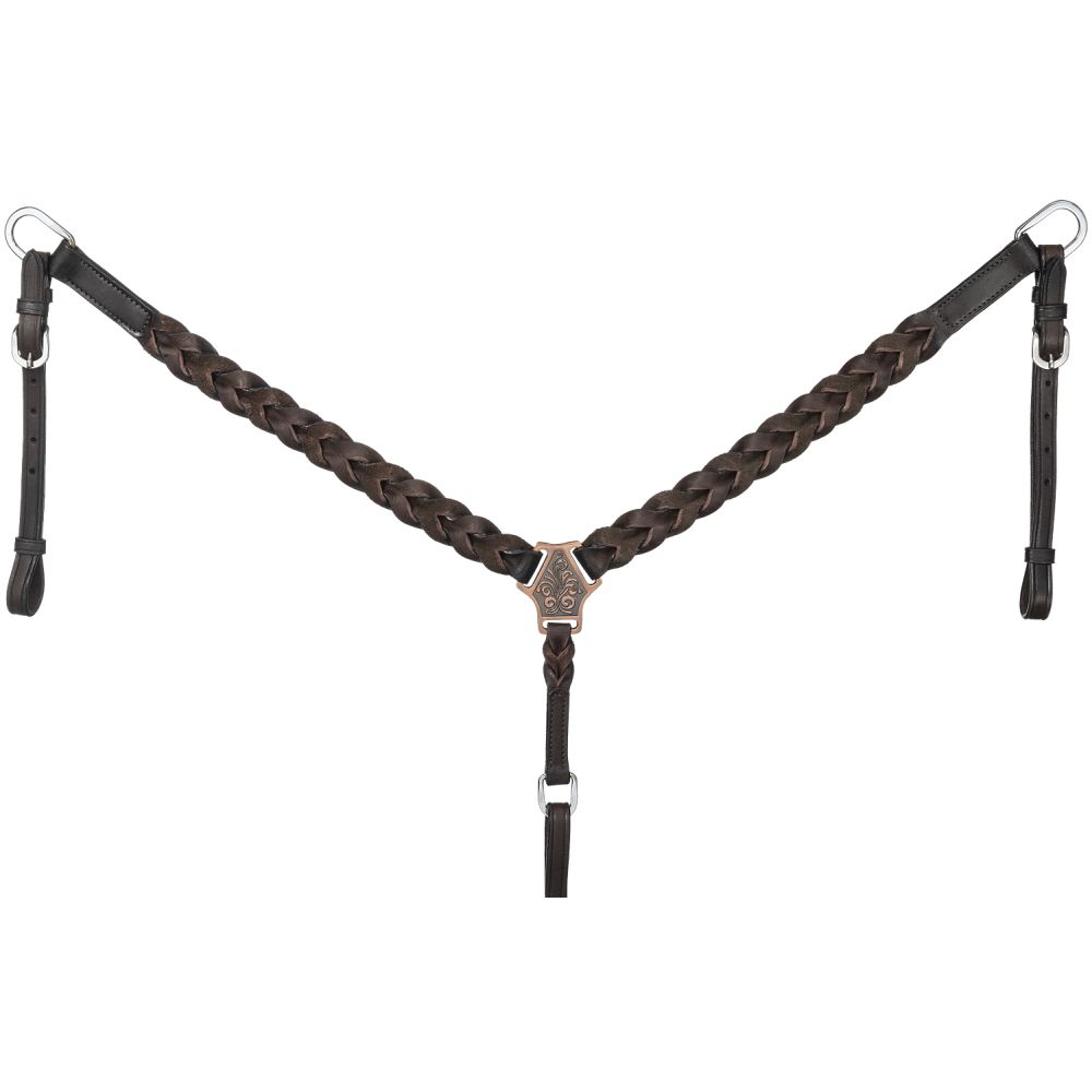 Royal King Braided Leather Breastcollar