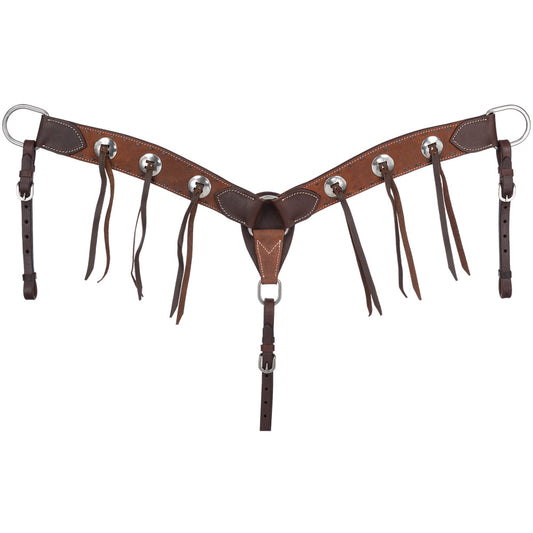 Tough1 Brown Buckstitch Breastcollar