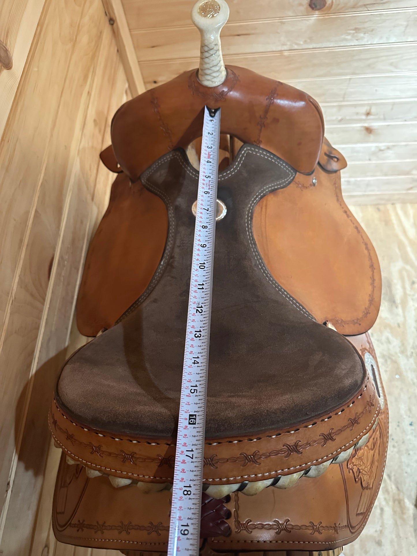 16” Rocking R Saddlery Barrel Racing Saddle