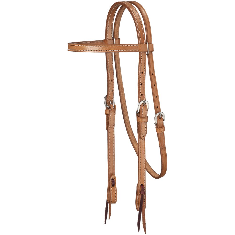 Royal King Plain Leather Pony Browband Headstall