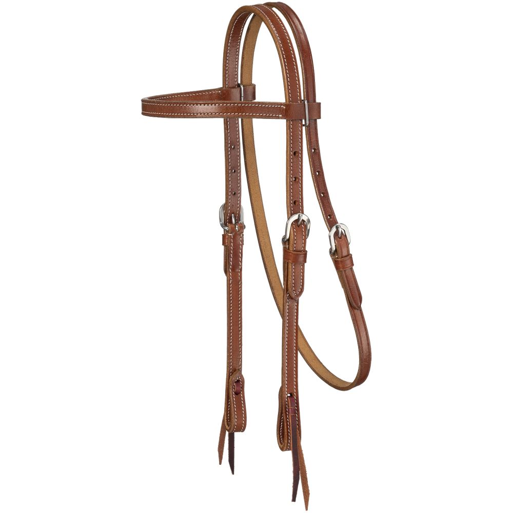 Royal King Plain Leather Pony Browband Headstall