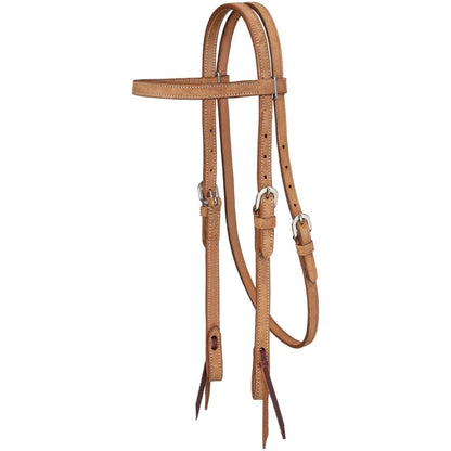 Royal King Plain Leather Pony Browband Headstall
