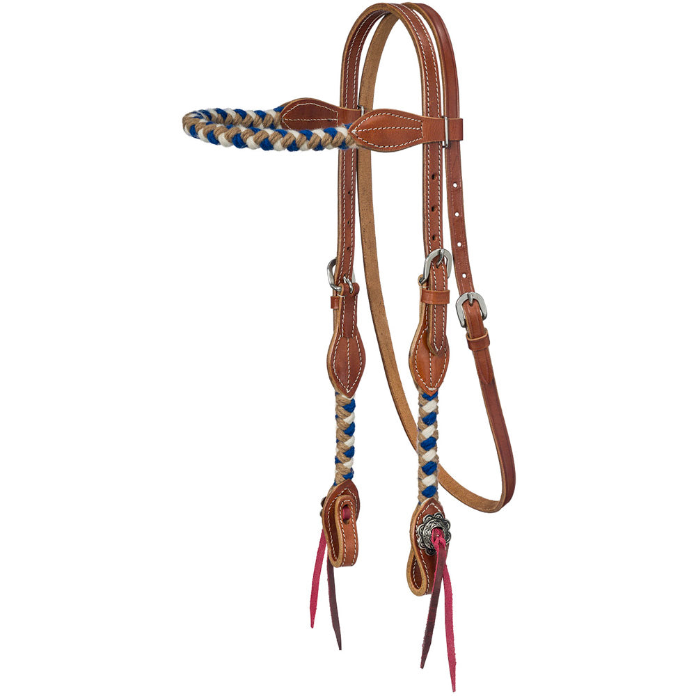 Tough1 Wool String Browband Headstall