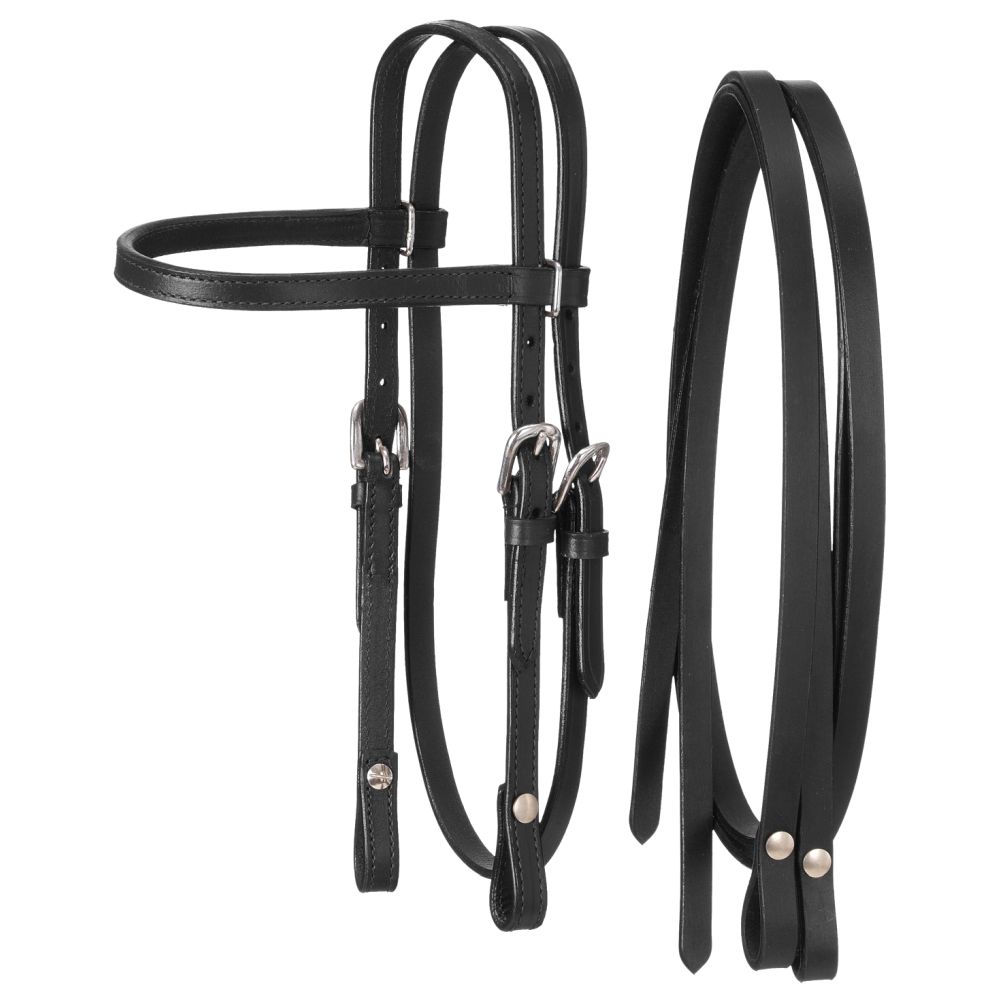 King Series Miniature Browband Headstall with Reins
