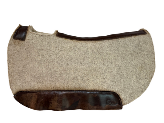 5 Star Wool “The Barrel Racer” Western Saddle Pad, 28”L x 30”D x1 1/8”