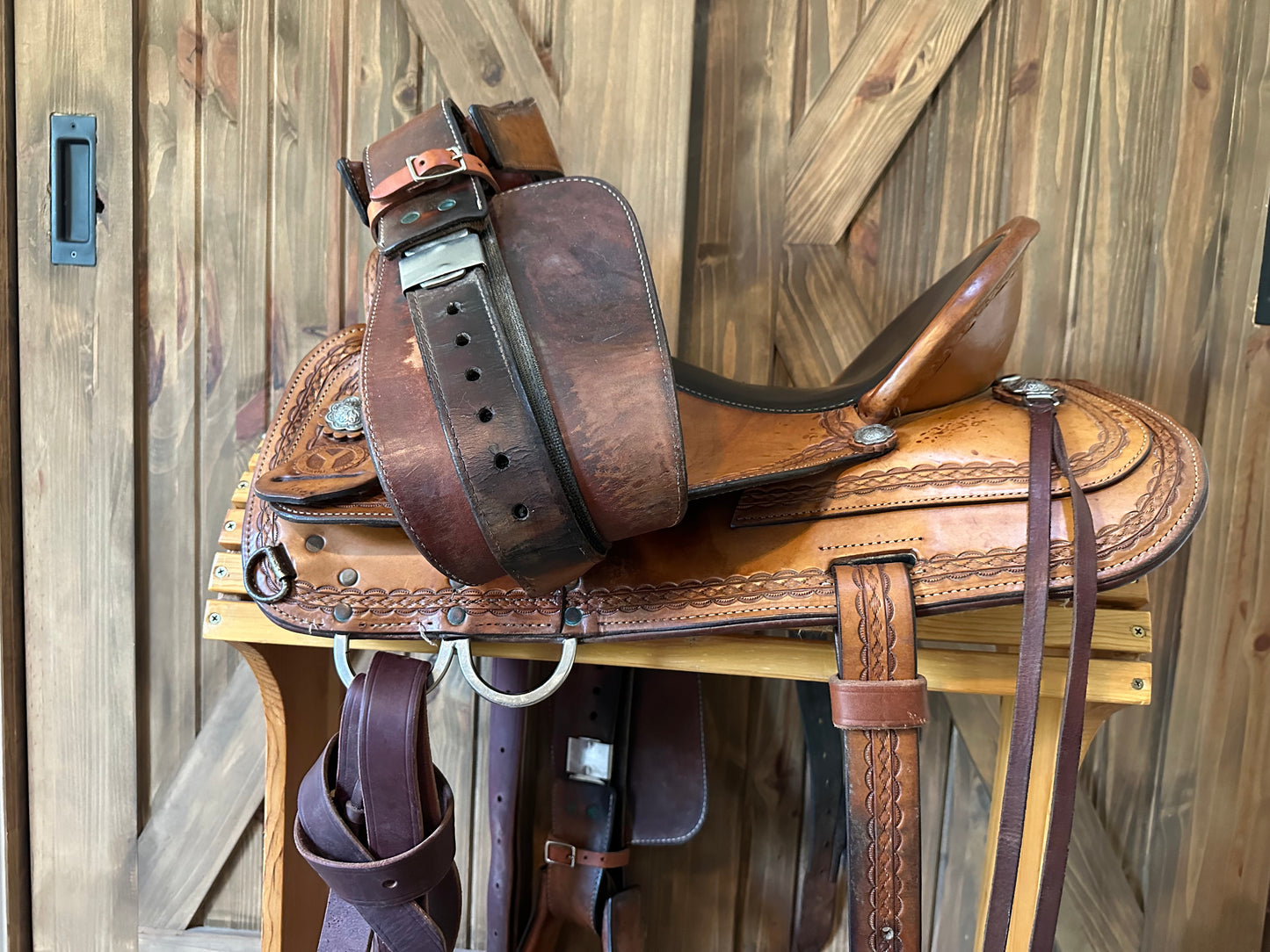 16” Circle Y Durango Flex-Lite Mule Western Trail Saddle Model # 1155