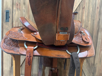 15.5” Circle Y All-Around Roping Western Saddle Model 3767