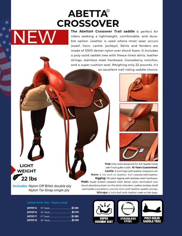 Abetta Crossover Trail Saddle 20707 (Pre-Order)