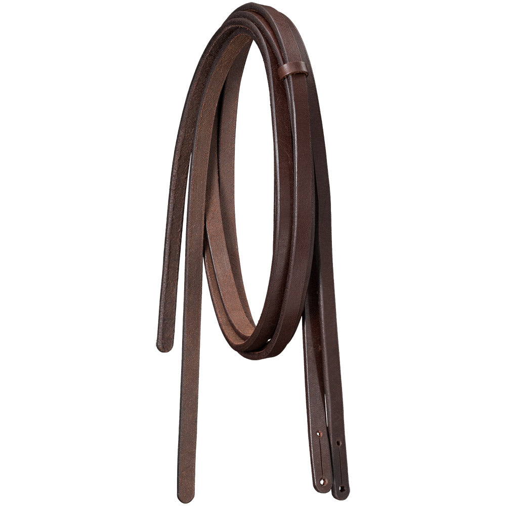Tough1 Harness Leather Split Reins with Loop End