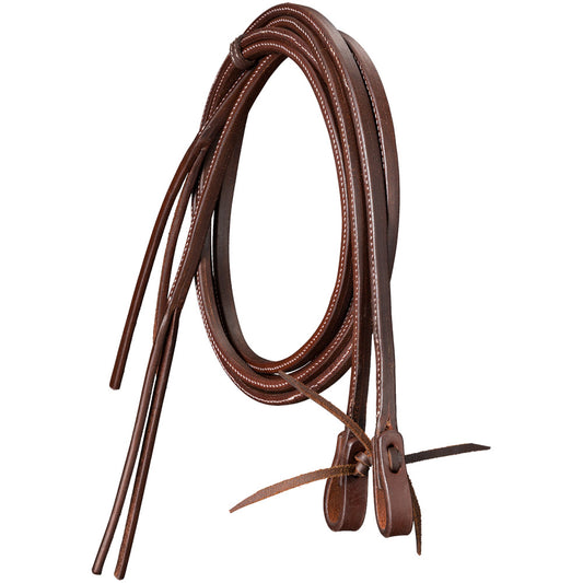 Tough1 Harness Leather Rolled Split Reins
