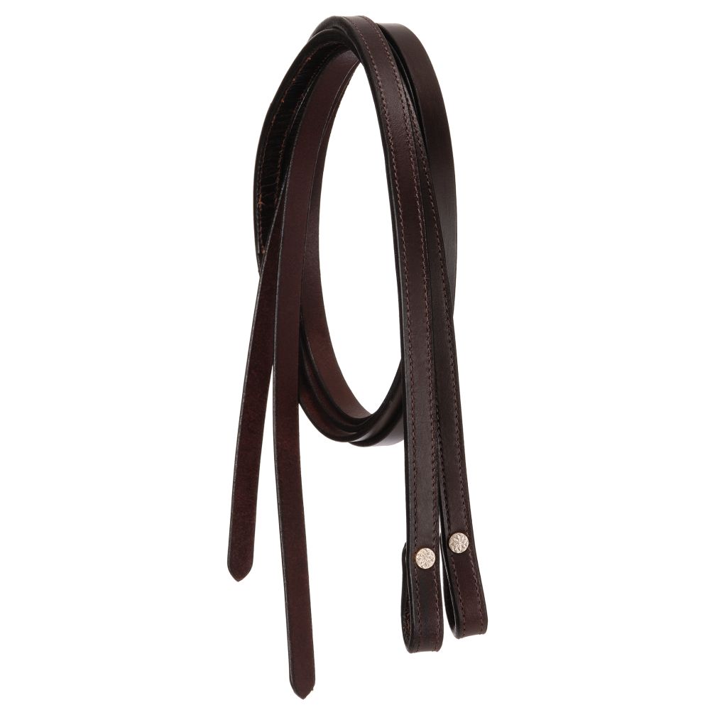 Royal King Double-Stitched Leather Split Reins