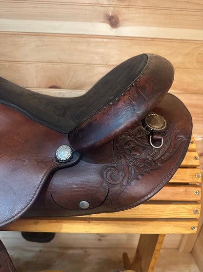 16” Circle Y Arabian Round Skirt Western Trail Saddle Model 2126